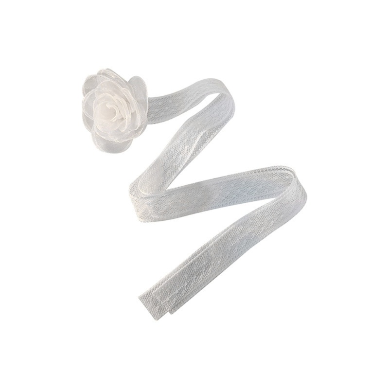 VEIN Bowknot ดอกไม้ Rose สร้อยคอฤดูร้อนงานแต่งงานสร้อยคอเครื่องประดับสําหรับผู้หญิงเจ้าสาว