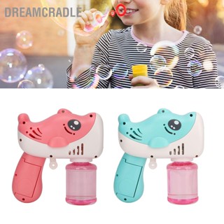 DreamCradle เครื่องทำฟองสบู่ 12 รู แบตเตอรีมือถือ เครื่องเป่าฟองสบู่ปลาโลมาอัตโนมัติพร้อมไฟ