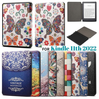 เคสโทรศัพท์มือถือหนัง ฝาพับแม่เหล็ก กันกระแทก สําหรับ Amazon All-New Kindle 11th Generation 2022 6 นิ้ว C2V2L3