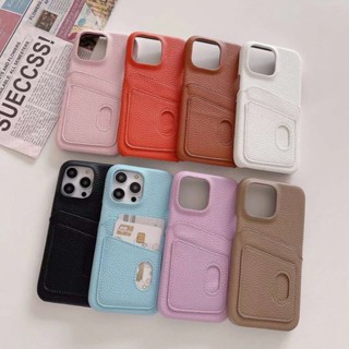 เคสโทรศัพท์มือถือหนัง ลายลิ้นจี่ หรูหรา สําหรับ iphone 13 Pro Max 14 14 Pro Max 14 Pro 14 Plus