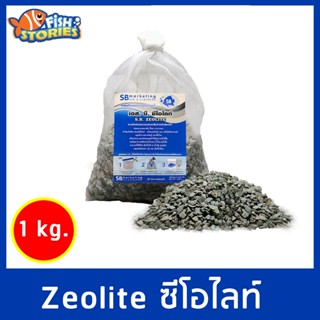 ซีโอไลท์ หินภูเขาไฟ 1กิโลกรัม พร้อมถุงตาข่าย สำหรับกรองน้ำบ่อปลา ตู้ปลา วัสดุกรองน้ำ หินกรองน้ำ หินใส่ถังกรอง