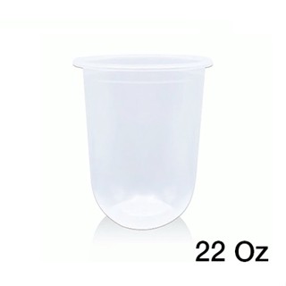 แก้วแคปซูล แก้วPP ขนาด 22oz. ปาก9.5ซม.(50ชิ้น/แพ็ค)