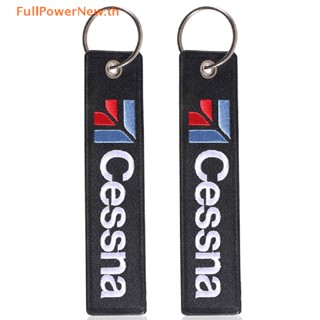 POWER 1PC Cessna Letters Boths Embroidery Patterns Keychain Motorcycle Key Ring Jewelry Gifts Accessories TH