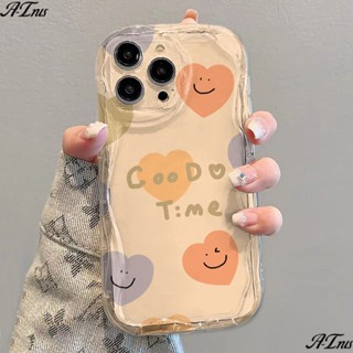 ✅เคสป้องกันโทรศัพท์มือถือใส แบบนิ่ม ลายหน้ายิ้ม กันกระแทก สําหรับ Apple iPhone 14 13promax 12 11 7 8p xsxr