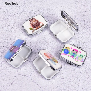 &lt;Redhot&gt; Square Metal Folding pill case Medicine Storage Organizer Pill Box Container On Sale