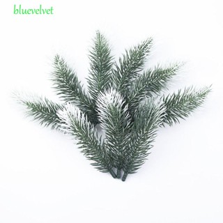 Bluevelvet ดอกไม้ประดิษฐ์ เกล็ดหิมะ เข็มสนปลอม สําหรับตกแต่งปาร์ตี้คริสต์มาส