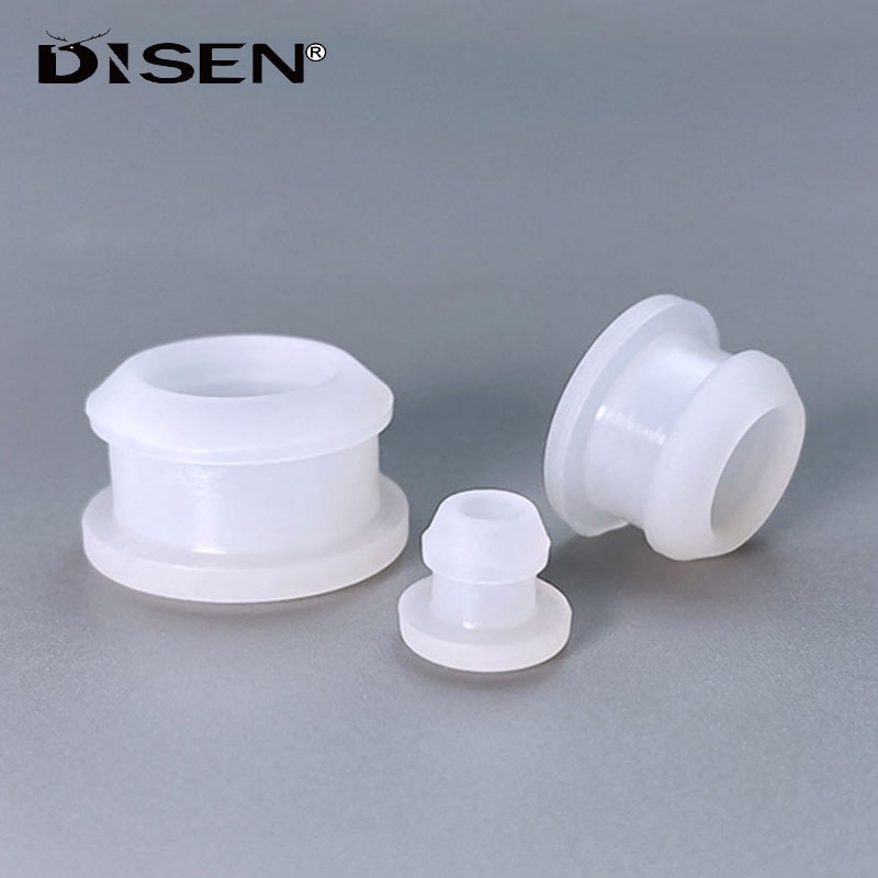 หมวกยางซิลิโคนโปร่งแสง T ประเภทปลั๊กฝาครอบปะเก็น Snap-on Blanking End Seal Stopper 2.5 มม.-30 มม.