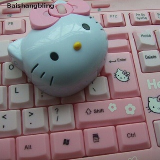 Bsbl เมาส์ออปติคอลเล่นเกม แบบใช้สาย USB 2.0 Pro ลาย Hello Kitty 3D สีชมพู สําหรับคอมพิวเตอร์ PC BL