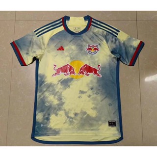 เสื้อกีฬาแขนสั้น ลายทีมชาติฟุตบอล New York Red Bull 2023 24 ชุดเยือน สําหรับผู้ชาย