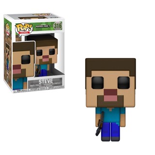 ฟิกเกอร์ Funko POP 316 Games: Minecraft - Steve ของเล่นสําหรับเด็ก