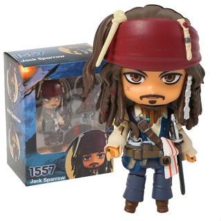 โมเดลตุ๊กตาฟิกเกอร์ Pirates of the Caribbean Q Face Jack Sparrow 1557 ของเล่นสะสม สําหรับเด็ก