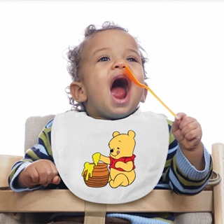 Cartoon Winnie The Pooh Pattern Baby Cotton Bibs Pooh Bears Baby Saliva Towel Anti-spitting Bib Washable