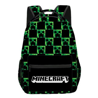 กระเป๋าเป้สะพายหลัง พิมพ์ลายการ์ตูน Minecraft Mochila สําหรับเด็กผู้ชาย และผู้หญิง