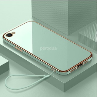 เคสโทรศัพท์มือถือ TPU แบบนิ่ม สีมาการอง พร้อมสายคล้อง สําหรับ VIVO 1609 1612 1601 1719 1713 1714 1725 1812 1808 1803