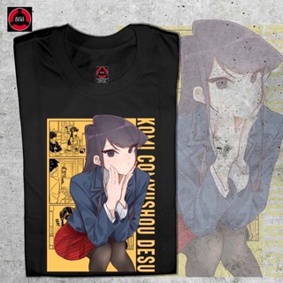 เสื้อยืดแขนสั้นเสื้อยืดผู้ชายไซส์ใหญ่ Basic Anime Komi-san Cant Communicate - Komiเสื้อยืด คอกลม เสื้อไม่ต้องรีดS-5XL