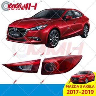 ไฟท้าย ไฟเบรก ไฟหยุด Mazda 3 Mazda3 LED Axela Sedan (2017-2019) เสื้อ​ไฟท้าย ไฟท้าย​แต่ง ไฟท้ายไฟเบรค​ Tail lamp Taillight Taillamp ​ไฟท้าย ไฟท้าย​แต่ง​ ไฟท้าย​ พร้อมทับทิม​ ฟท้าย ทับทิมในฝาท้ายไฟท้าย