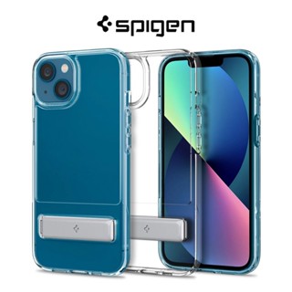 Spigen เคสโทรศัพท์มือถือ ทรงเกราะ ป้องกันกล้อง มีขาตั้งในตัว สําหรับ iPhone 13 13 2021