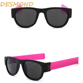 Desmond แว่นกันแดด Ac Uv400 ทรงสี่เหลี่ยมพับได้สไตล์เรโทรหลากสีสําหรับผู้หญิงและผู้ชาย