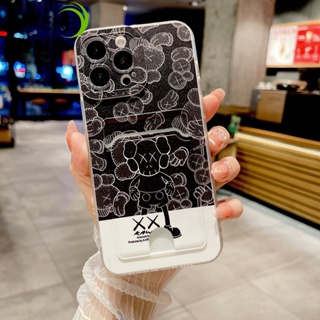 เคสโทรศัพท์มือถือ แบบนิ่ม ลายหมี Kaws พร้อมช่องใส่บัตร สําหรับ Honor X9a X8a X7a X9 X8 X7 X6 4G X8 5G X30 X30i 8s 8A 7s 7A 8X