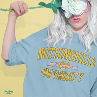 T-shirt ทรง Classic | Oversize ลาย " NTH UNIVERSITY " by 【Nothing Hills】