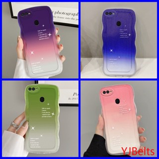 เคส Oppo F9 เคส Oppo A5S เคส Oppo A12 เคส Oppo A7 เคสโทรศัพท์มือถือ tpu แบบนิ่ม ไล่โทนสี เรียบง่าย สําหรับ JBDK