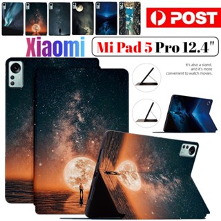 Folio เคสหนัง ฝาพับ ลายการ์ตูนน่ารัก กันกระแทก สําหรับ Xiaomi Mi Pad 5 Pro 12.4 2022