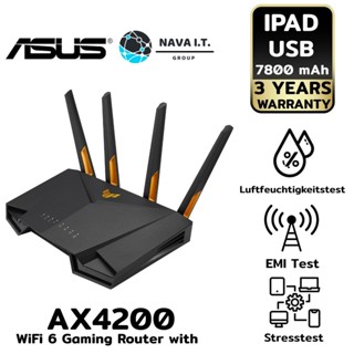 COINSคืน15%⚡FB9JMZV6⚡ ASUS TUF-AX4200 DUAL BAND WIFI 6 GAMING ROUTER WITH MOBILE GAME MODE รับประกัน3ปี