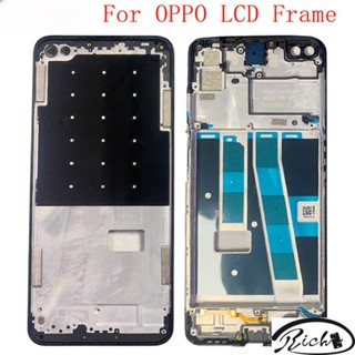 กรอบโลหะหน้าจอ LCD แบบเปลี่ยน สําหรับ OPPO A94 A92 A74 A95 A72 A52 A53 A91