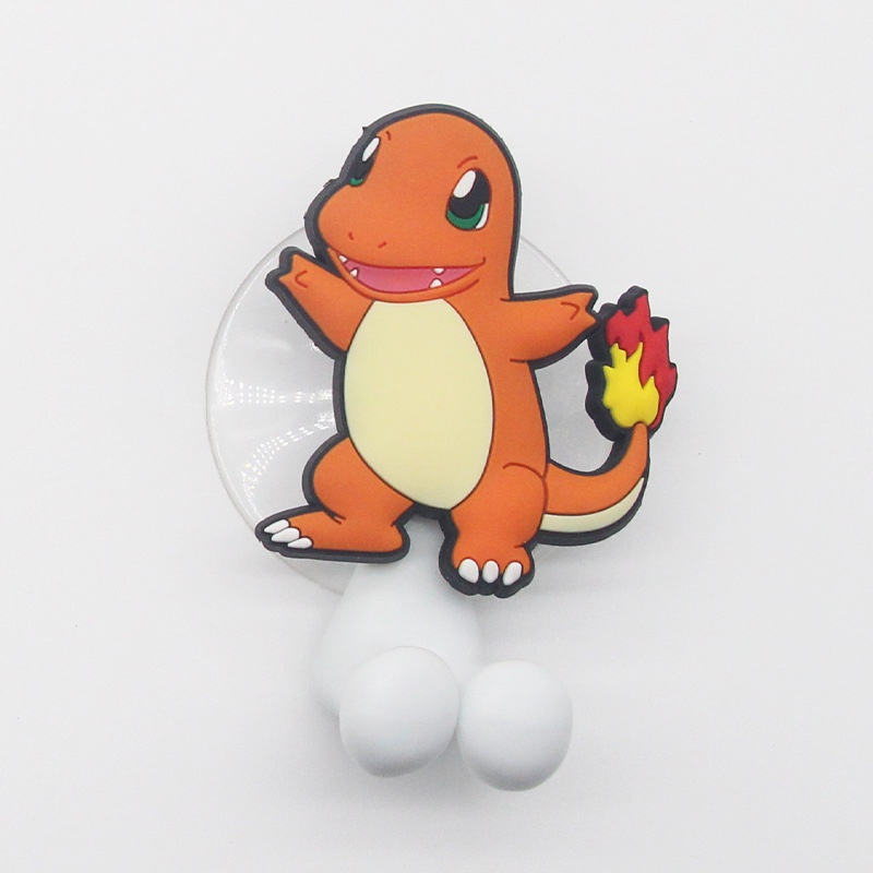 ชั้นวางแปรงสีฟันไฟฟ้า ลายการ์ตูนปิกาจู แบบไม่ต้องเจาะรู - รูปที่ 7