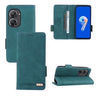 เคสโทรศัพท์หนัง PU ฝาพับ พร้อมช่องใส่บัตร หรูหรา สําหรับ ASUS Zenfone 9 5G Zenfone9 ASUS9 Zen Fone9