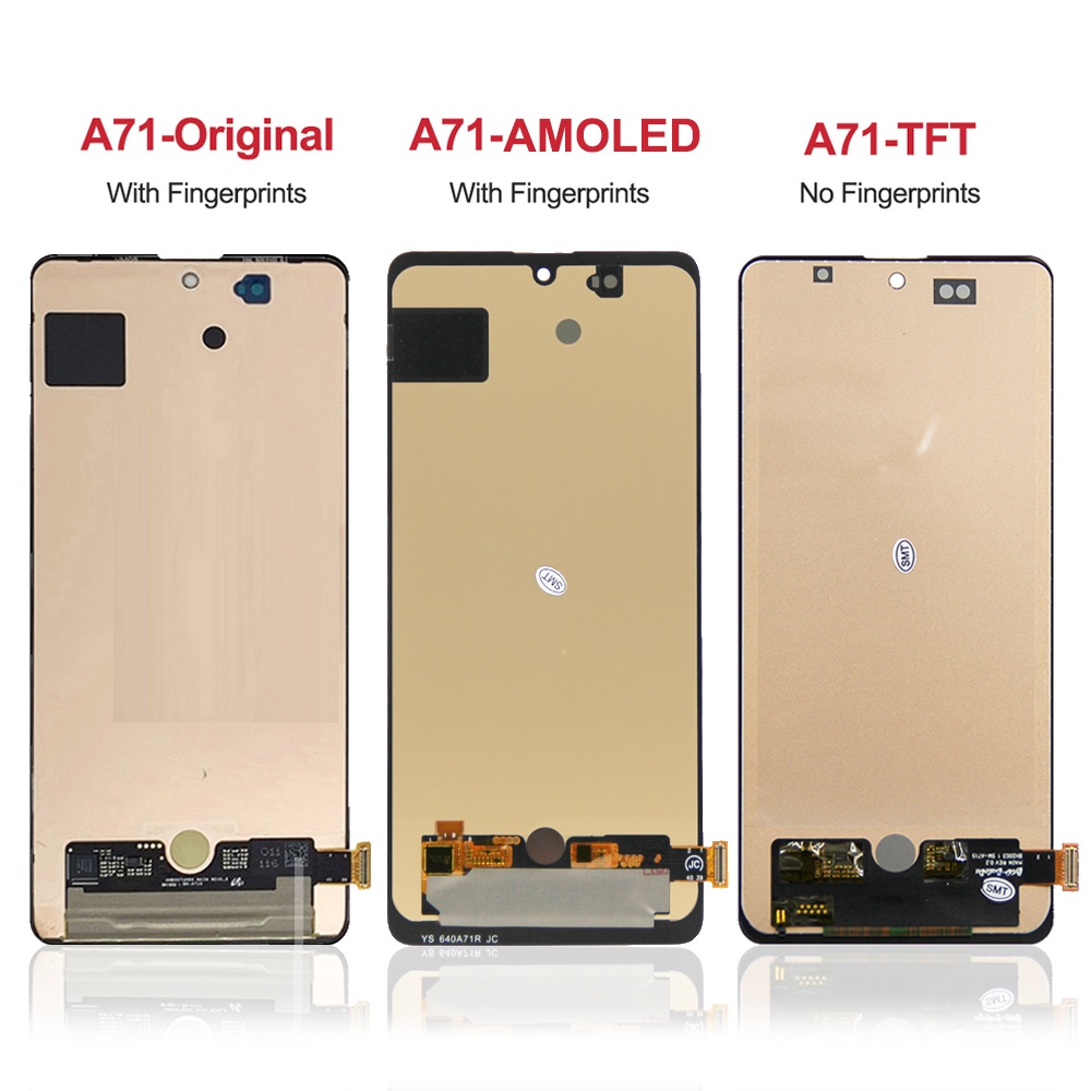 หน้าจอแสดงผล AMOLED A71 พร้อมลายนิ้วมือ สําหรับ Samsung Galaxy A71 A715 A715F - รูปที่ 2