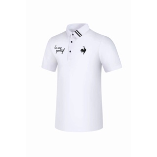 [Le Coq sportif] เสื้อยืดโปโล แขนสั้น ระบายอากาศ สําหรับผู้ชาย เหมาะกับการเล่นกีฬากอล์ฟ GT4388846