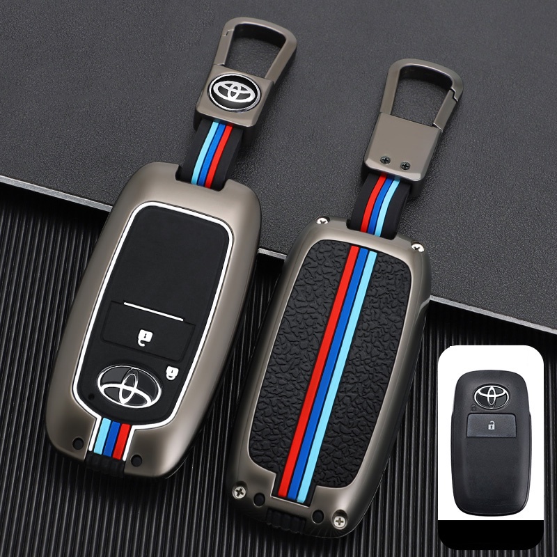 เคสกุญแจรีโมทรถยนต์ ซิลิโคน สังกะสีอัลลอย สําหรับ Toyota Vios 2023 nsp151 Yaris Ativ 2022 Veloz Raize Avanza ปี 2022 2023