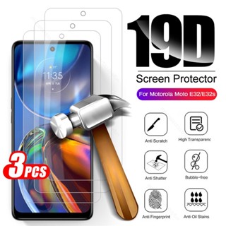 3PCS Protective Glass For Motorola Moto E32 E32s E 32 s 32s Motoe32 Motoe32s 4G 6.5" Screen Protector Tempered Glass Film Cover