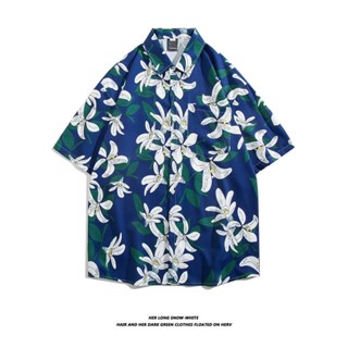 เสื้อฮาวาย สินค้ามาใหม่ hawaii สำหรับผู้ชาย ผ้านิ่มขึ้น สไตล์เกาหลีมาแรง ฮาวายสไตล์เกาหลี เสื้อเชิ้ตแนวเกาหลี พร้อมส่ง 100 แบบ รุ่น 3136