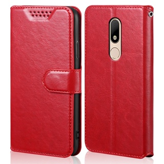 เคสโทรศัพท์หนัง PU แบบฝาพับ พร้อมช่องใส่บัตร สําหรับ Motorola Moto M XT1662 XT1663