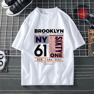 &lt;BAJU MANTAP&gt; BROOKLYN NY 61 grafik OOTD Tshirt lengan pendek perempuan lelaki wanita 100% cotton short sleeve wome_03