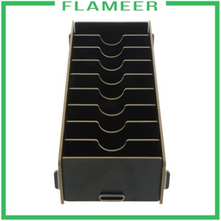 [Flameer] อุปกรณ์จัดเก็บนามบัตร 9 ช่อง พร้อมตัวแบ่งช่อง สีดํา