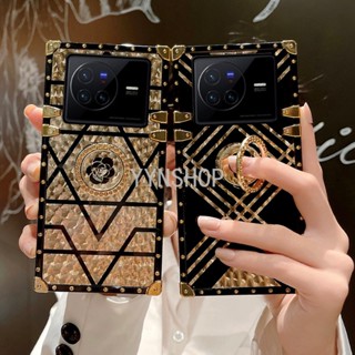 Yyn เคสโทรศัพท์มือถือ กันกระแทก ลาย Dream Plai ประดับเพชร พร้อมแหวนนิ้ว สําหรับ Vivo X80 Pro X70 Pro X60 X50 Pro