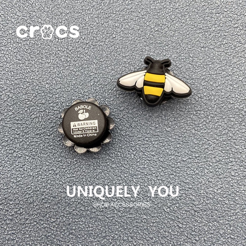 Crocs jibbitz จี้รูปแมลงเต่าทอง ผึ้ง เดซี่ เครื่องประดับแฟชั่น สําหรับตกแต่งรองเท้า DIY