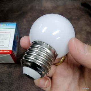 หลอดปิงปอง LED 3w แสงเหลือง เป็น PVC ตกไม่แตก ขั้วมาตรฐาน E27 หลอดไฟ led