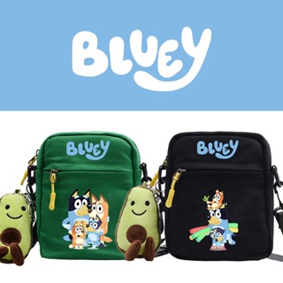 Bluey กระเป๋าสะพายไหล่ กระเป๋าถือ กระเป๋าช้อปปิ้ง มีซิป ขนาดเล็ก แฟชั่นสําหรับเด็ก
