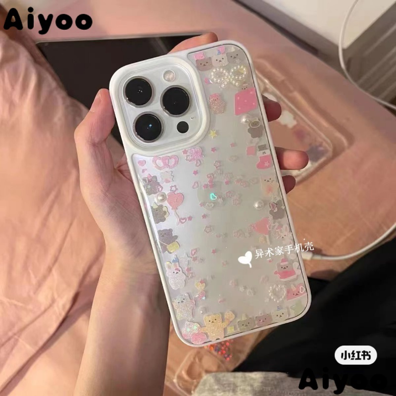 Xiaohongshu ใหม่ เคสโทรศัพท์มือถือแบบนิ่ม ลายสติกเกอร์ สไตล์เดียวกัน สําหรับ iPhone14promax 13 12 11 78plus xr VXKD
