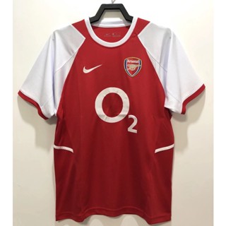 เสื้อกีฬาแขนสั้น ลายทีมชาติฟุตบอล Arsenal 02 03 เกรด AAA สไตล์เรโทร ไซซ์ S-XXL