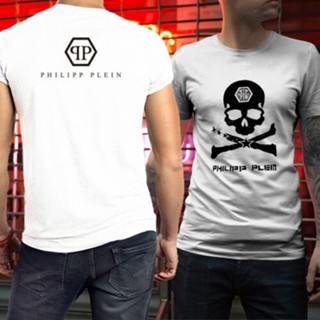 KATUN Philipp Plein Tshirt Casual Unisex T-SHIRT 2 Sides Cotton Material_01