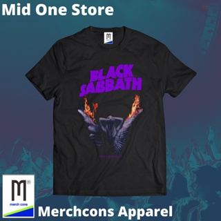 oversize T-shirt Mod214/kaos BAND ป้ายแท็ก SABBATH MERCHCONS SIZE Outside/KAOS Music DISTRO สีดํา S-5XL