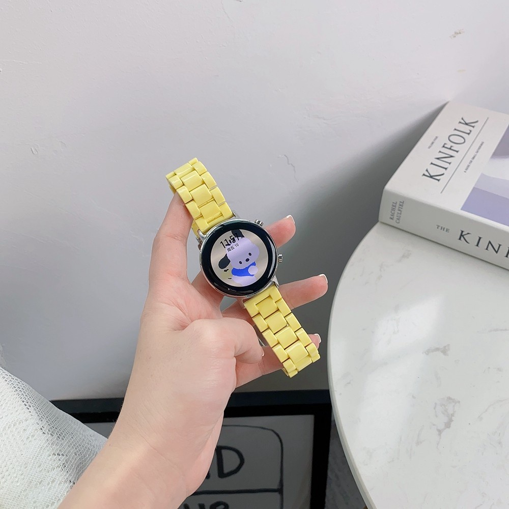 สายนาฬิกาข้อมือ พลาสติก เรซินใส สีอะคริลิค แฟชั่น สําหรับ realme Watch S Pro