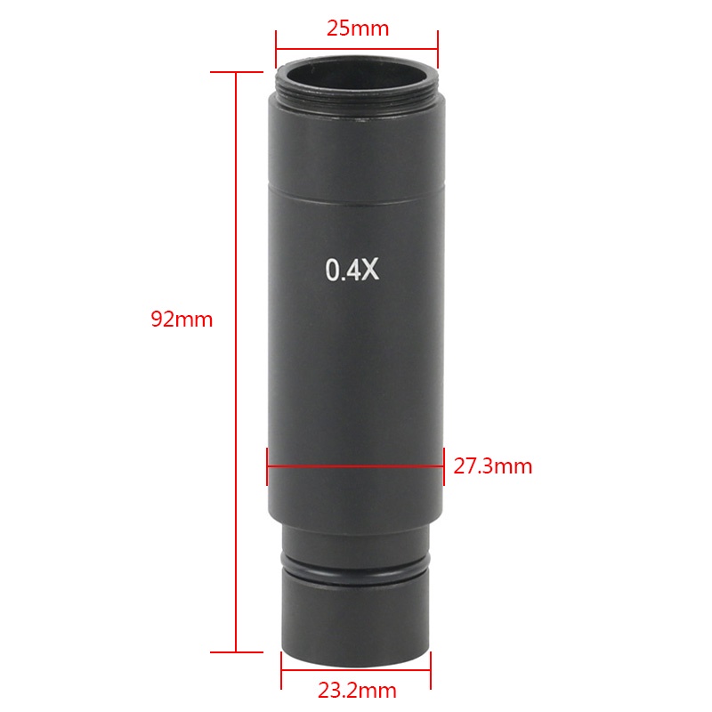 แหวนอะแดปเตอร์กล้องจุลทรรศน์ 0.5X 0.4X 1.0X C Mount Lens to 23.2 มม. 30 มม. 30.5 มม. Stereo Biological Microscope สําหรับกล้องวิดีโอ CMOS CCD