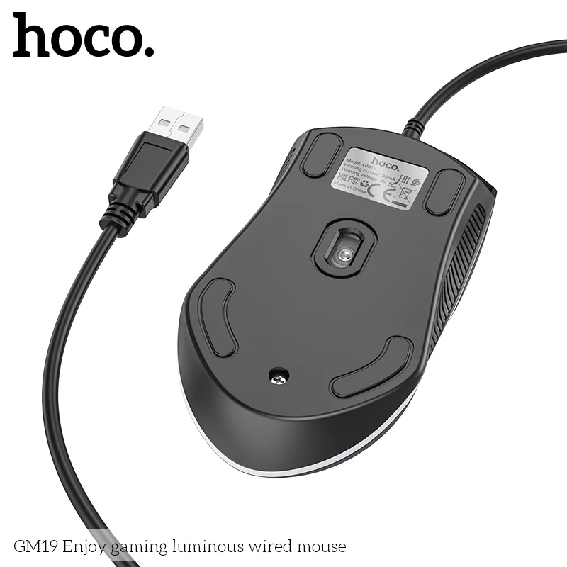 เมาส์เกมมิ่ง Hoco GM19 มีสาย ไฟ RGB thumbnail 6