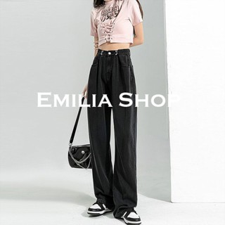 EMILIA SHOP  กางเกงขายาว กางเกงเอวสูง ผู้หญิงสไตล์เกาหลี Chic ทันสมัย ทันสมัย Unique A23L09F 36Z230909